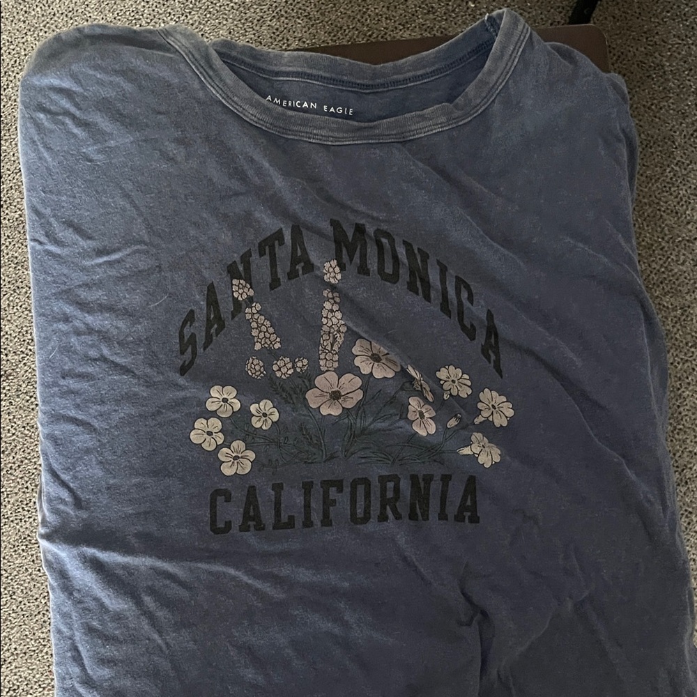 American Eagle Outfitters Santa Monica Tee in Blue
